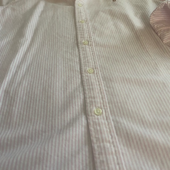 RALPH LAUREN Stripes Custom Fit Woman Shirt - Picture 5 of 8